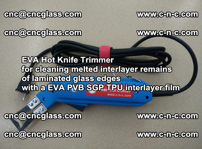 EVA Hot Knife Trimmer for cleaning interlayer remains  of laminated glass edges with a EVA PVB SGP TPU interlayer film (34)