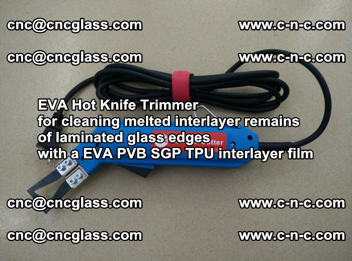 EVA Hot Knife Trimmer for cleaning interlayer remains  of laminated glass edges with a EVA PVB SGP TPU interlayer film (43)