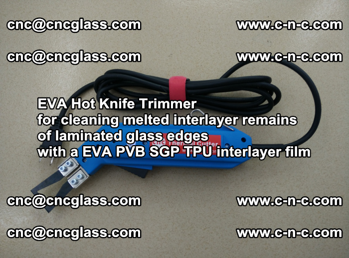 EVA Hot Knife Trimmer for cleaning interlayer remains  of laminated glass edges with a EVA PVB SGP TPU interlayer film (44)