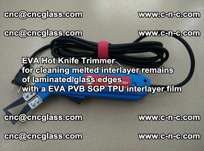 EVA Hot Knife Trimmer for cleaning interlayer remains  of laminated glass edges with a EVA PVB SGP TPU interlayer film (47)