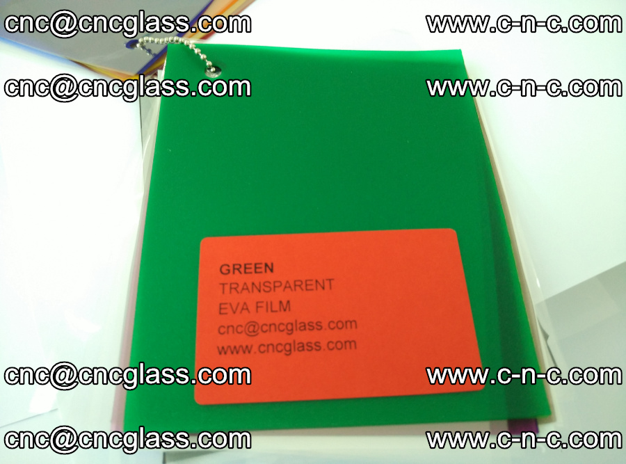 EVA glass laminating interlayer film Ethylene Vinyl Acetate (clear green) (10)