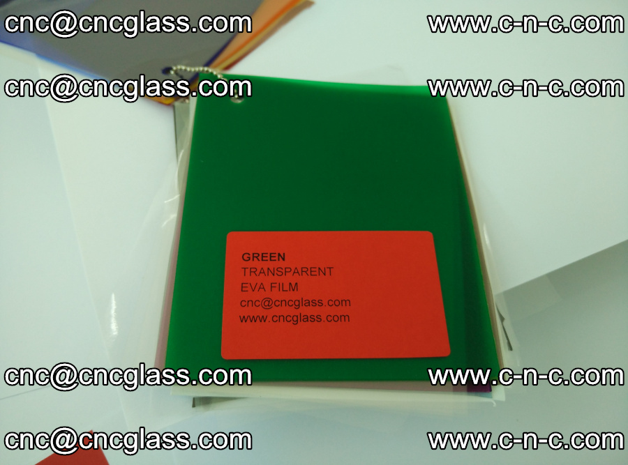 EVA glass laminating interlayer film Ethylene Vinyl Acetate (clear green) (2)