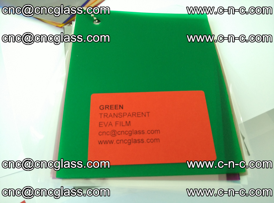 EVA glass laminating interlayer film Ethylene Vinyl Acetate (clear green) (9)