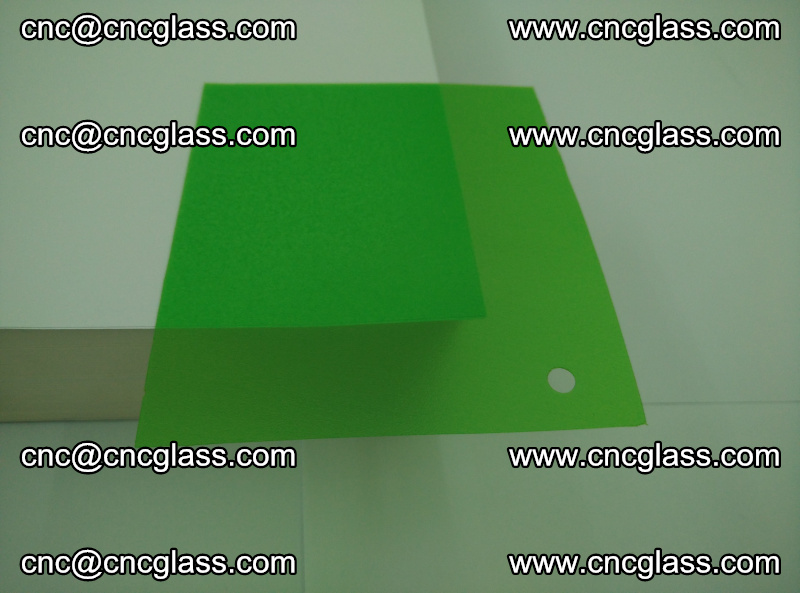 Light green transparent color eva glass interlayer film foil for laminated glass (10)