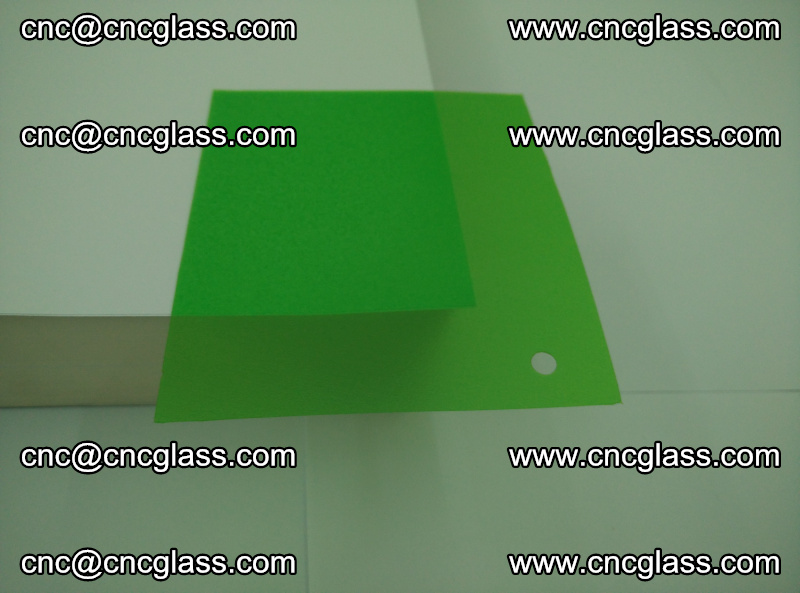 Light green transparent color eva glass interlayer film foil for laminated glass (11)