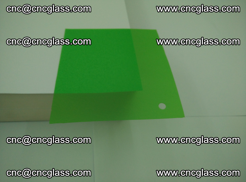 Light green transparent color eva glass interlayer film foil for laminated glass (12)