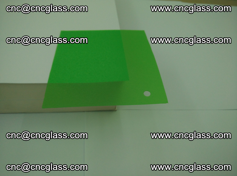Light green transparent color eva glass interlayer film foil for laminated glass (14)