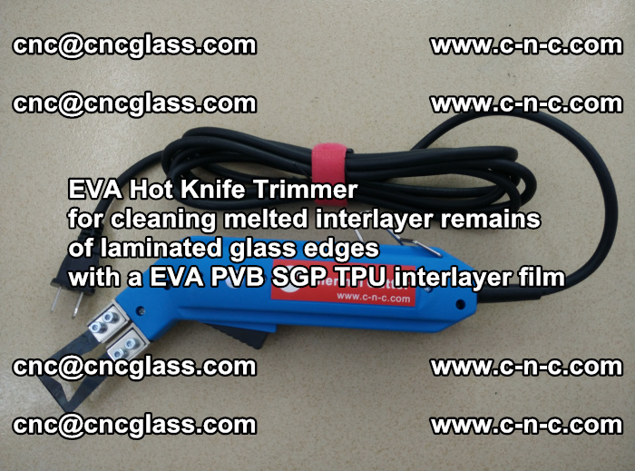 EVA Hot Knife Trimmer for cleaning interlayer remains  of laminated glass edges with a EVA PVB SGP TPU interlayer film (35)