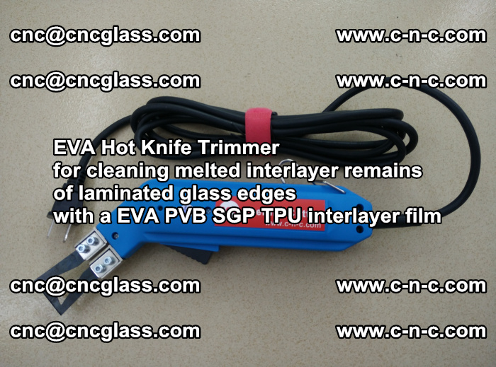 EVA Hot Knife Trimmer for cleaning interlayer remains  of laminated glass edges with a EVA PVB SGP TPU interlayer film (37)