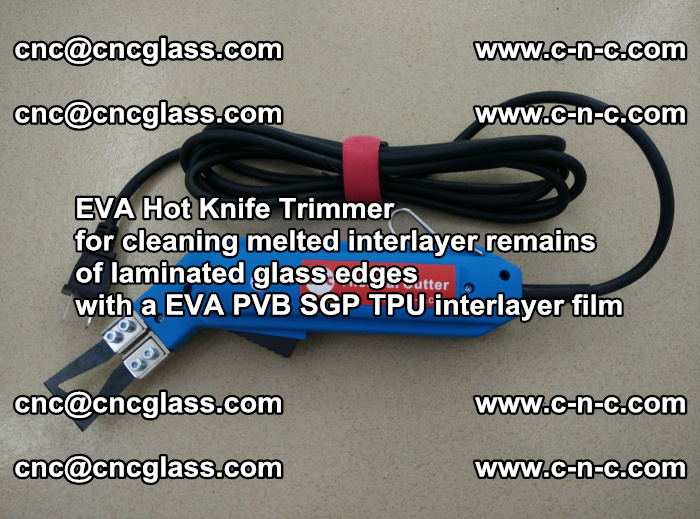 EVA Hot Knife Trimmer for cleaning interlayer remains  of laminated glass edges with a EVA PVB SGP TPU interlayer film (41)