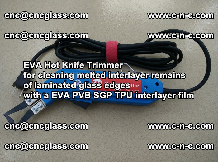 EVA Hot Knife Trimmer for cleaning interlayer remains  of laminated glass edges with a EVA PVB SGP TPU interlayer film (49)
