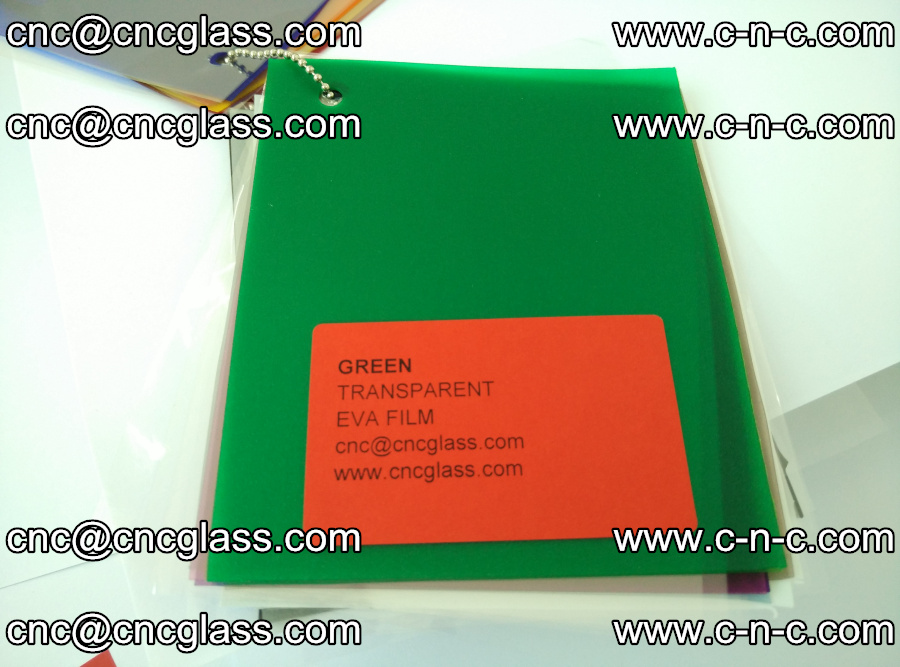 EVA glass laminating interlayer film Ethylene Vinyl Acetate (clear green) (5)